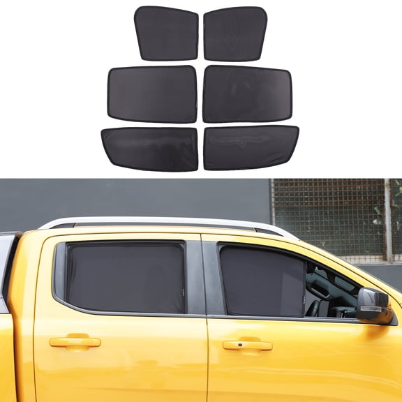 Full Window Screen for Ford Ranger 2023-2024 Accessories Window Screen Mosquito Net UV Blocker Sun Protector Glare HeatShield
