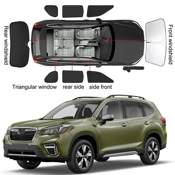 Full Window Sun Visor Blocker Set for Subaru Forester 2019-2024