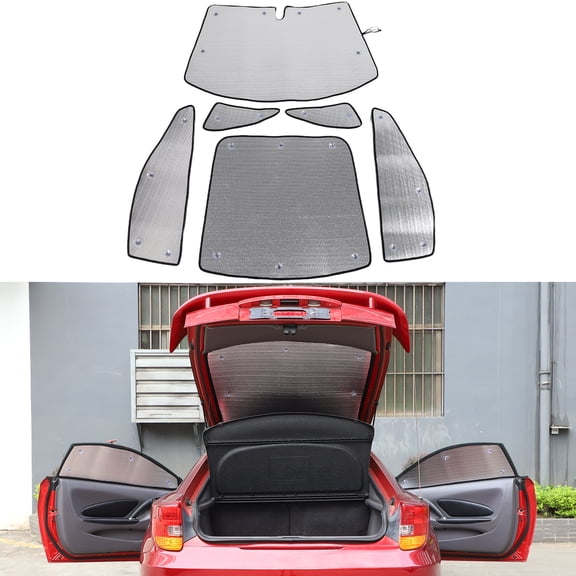 Full Window Sunshade for Toyota Celica 1999-2005 foldable Reflective Sun Visor Custom Sunscreen UV Blocker Privacy Protector HeatShield