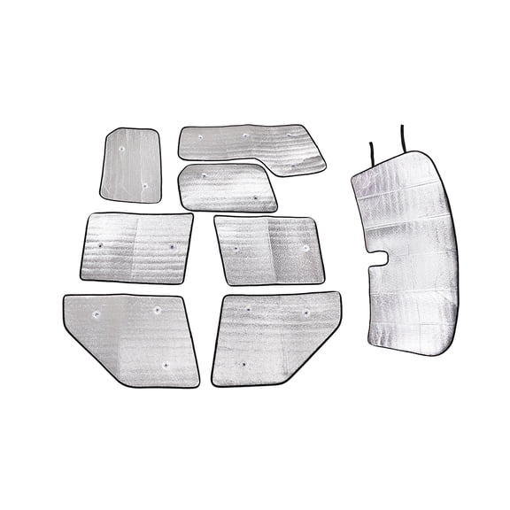 Full Windshield Sunshade for Land Rover Discovery 4  2010-2016,Full Window Sunshade Foldable Reflective Sun Visor Custom Sunscreen UV Blocker Privacy Protector HeatShield