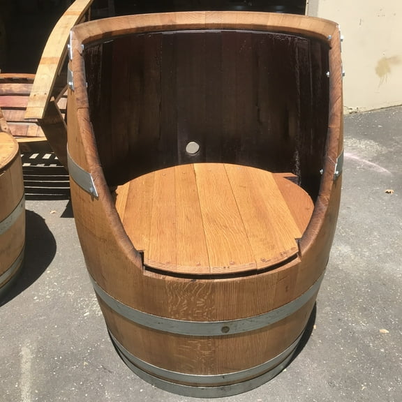 Full Wine Barrel Chair