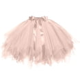 thumbnail image 1 of Full Womens Tulle Skirt Layered Tutu Petticoat Tie Waist Flared Silhouette, 1 of 2