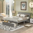 thumbnail image 1 of Full Wood Bed Frame with Sliding Storage Drawers Platform Bed with Large Storage Space, 1 of 7