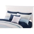 thumbnail image 1 of Full Wood Panel Headboard with USB Charging Station in White, 1 of 5