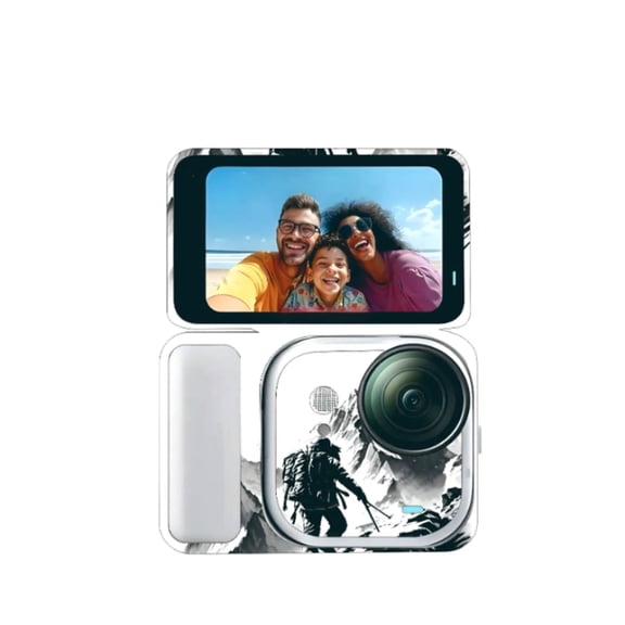 Full Wrap Body Sticker for Insta360 GO Ultra Camera - Anti-Scratch Anti-Fall Color-Changing Protection Film, Scratch Resistant PVC Camera Skin Accessory