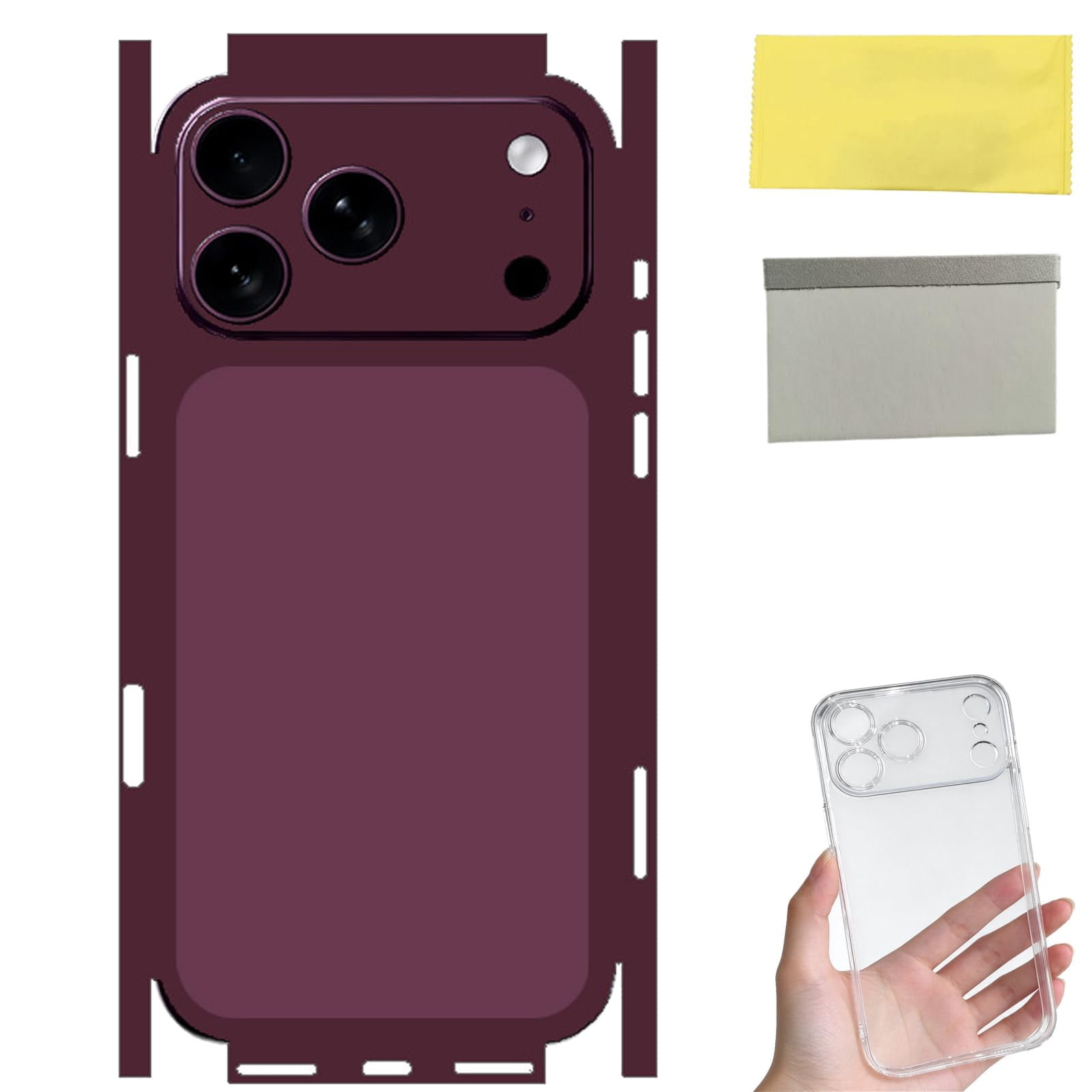 Full Wrap Scratch Resistant Protective Phone Back Skin Sticker ...