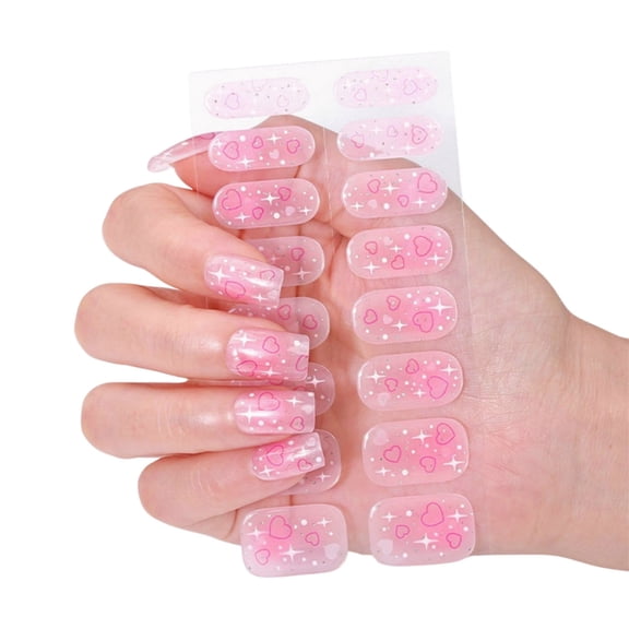 Full Wraps Nail Art Stickers Nails Polish Strips Adhesive Nail Art Decals Strips Nails Polish Stickers for Women Girls