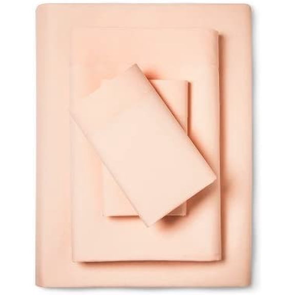 Full XL 100% Cotton Jersey Knit Sheet Set - Extra-Soft, Breathable & Hypoallergenic - 15" Deep Pockets, 54" x 80" - Ideal for Extra Long Full Beds - 4PC Full XL Sheet Set (Full XL, Blush)