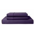 thumbnail image 1 of Full XL 3-PC (1 Fitted + 2 Pillowcases) Pure Organic Bed Sheet Set 1000-Thread Count, 12" Deep Pockets - Plum, 1 of 6