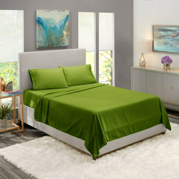 Full XL Sheets Set, 4 Piece Bed Sheets for Full Size Bed, Hotel Luxury Deep Pocket Sheets, Extra Soft Bedding Sheets & Pillowcases