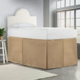 thumbnail image 1 of Full XL Size Dorm Bed 30 Inch Drop Solid Bed Skirt Lightweight Pleated Pattern Split Corner Premium Hotal Quality With Flexible Elastic & Fade Resistent, 1 of 6