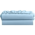 thumbnail image 1 of Full-XL Size Fitted Sheet 1 Piece - 400 Thread Count - 100% Egyptian Cotton - 16" Deep Pocket Fully Elastic Sheet - Light Blue Solid., 1 of 4