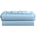 thumbnail image 1 of Full-XL Size Fitted Sheet 1 Piece - 400 Thread Count - 100% Egyptian Cotton - 18" Deep Pocket Fully Elastic Sheet - Light Blue Solid., 1 of 4
