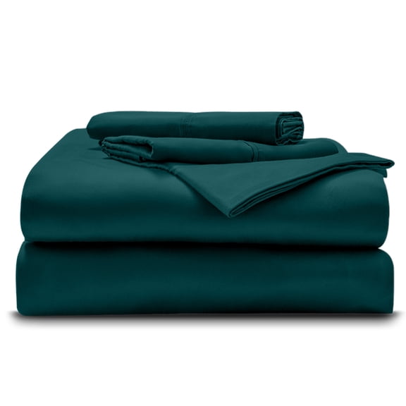 Full-XL Size Giza Sheets - Premium 400-Thread-Count Soft 100% Pure Giza Egyptian Cotton 4PC Bed Sheet Set, 15" Inches Deep Pockets - Teal Blue