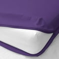 thumbnail image 1 of Full XL Size Luxury Fitted Sheet Only 600 TC Egyptian Cotton Solid Fitted Sheets up to 10" Deep Pocket, Zipper Around 1 Fitted Sheet Only ( Purple ), 1 of 5