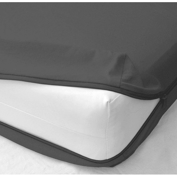 Full XL Size Zipper Fitted Sheet 1 Piece - 12" Deep Pocket - 100% Microfiber - Soft and Comfortable - 3 Side Zipper – Dark Gray