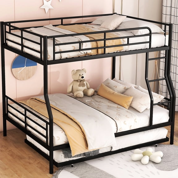 Full XL over Queen Bunk Bed - Adaptable Function - For Changing Living Situations - Split Beds Freely