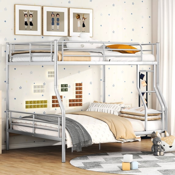 Full XL over Queen Chrome Finish | Eliminate Wobbling & Solid Stability | Modern Bedroom