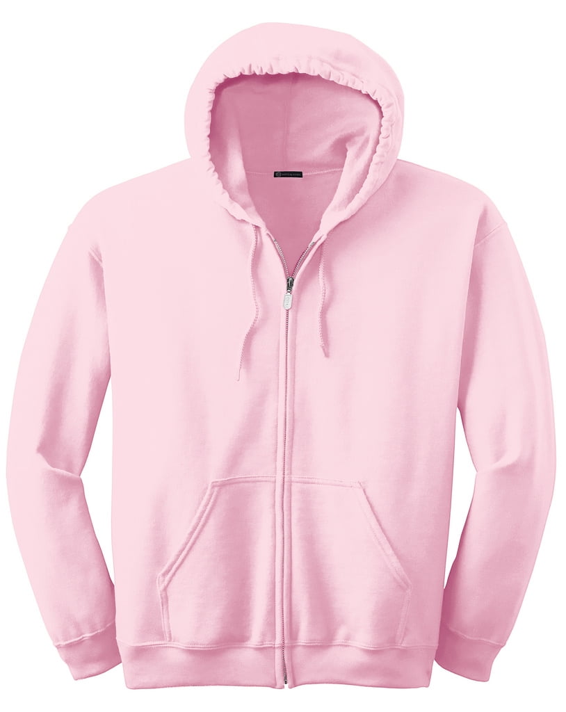 Full-Zip Hooded Sweatshirt - MH - Light Pink MH18600SA 5XL