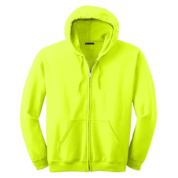 Full-Zip Hooded Sweatshirt - MH - Safety Green MH18600SA L