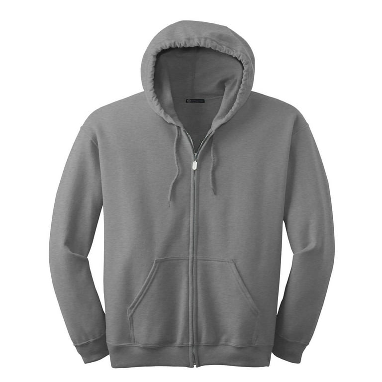 Mato & Hash Men's Cotton/Polyester Fleece Full-Zip Hooded Sweatshirt