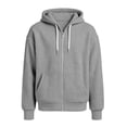thumbnail image 1 of Full Zip Waffle Knit Hoodies For Men Sweatshirt Hooded Cardigan With Pocket Loose Fit Drawstring Athletic Jackets, 1 of 9