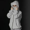 thumbnail image 1 of Full Zip up Casual Hoodies for Women with Mask Wind Oversized Sweatshirt Fleece Jackets Fall Winter Coats New Fashion Jackets for Women Gray L, 1 of 9