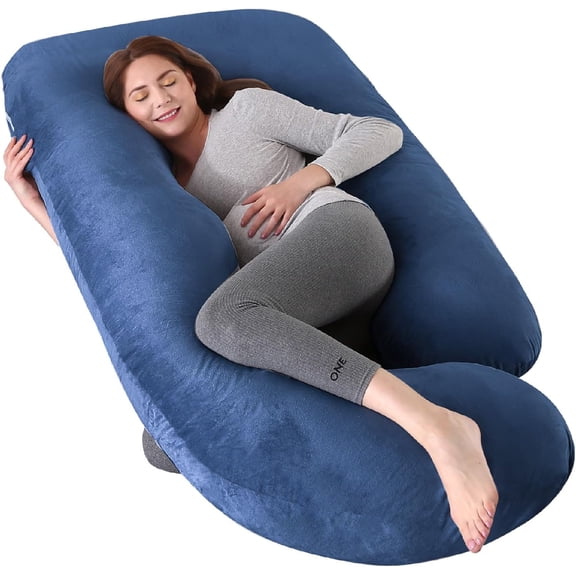 Full body pillow, suitable for sleep cooling, U-shaped pillow, with detachable and washable features