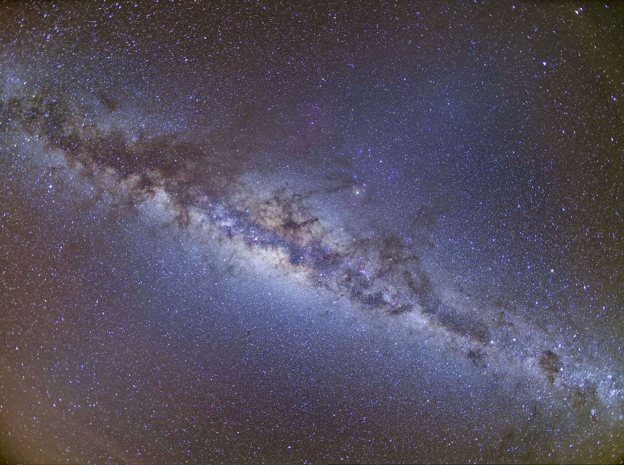 Full frame view of the Milky Way from horizon to horizon Canvas Art - Alan DyerStocktrek Images (33 x 25)