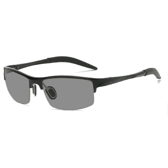 Full lens Polarized Reader Sunglasses for Men Women Wrap Around Sports Sun Reading Glasses Aluminum Frame Men Reading Sunglasses Square Presbyopia Reader