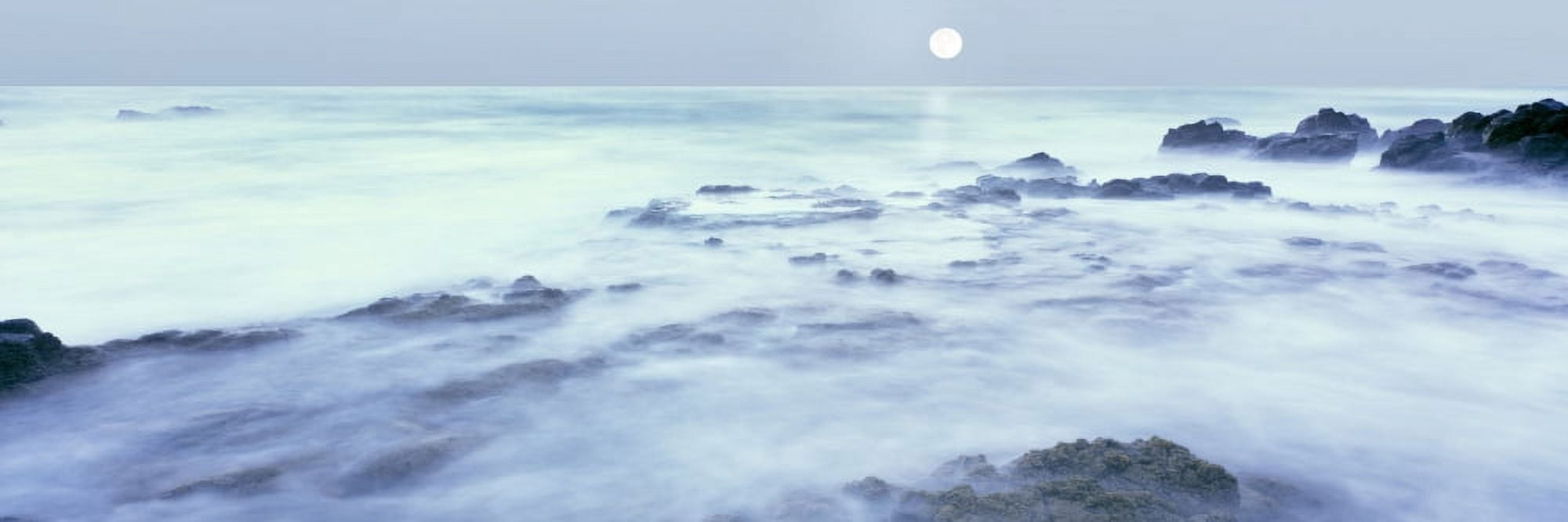 Full moon presides over the Baja California coast Las Rocas Baja California Mexico Canvas Art - Panoramic Images (27 x 9)
