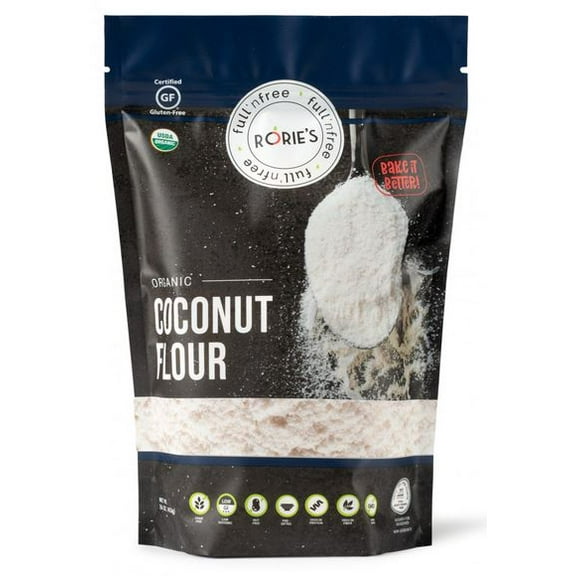 Full 'n Free Rorie's Kosher Organic Coconut Flour - Passover - 16 OZ