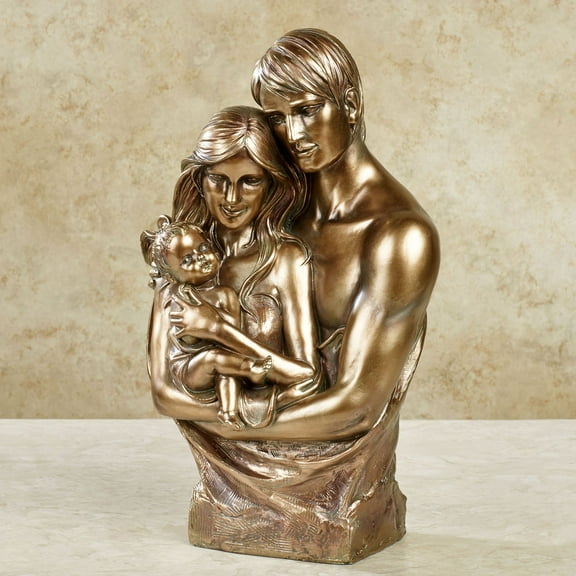 Full of Love Family Sculpture Antique Gold Antique Gold