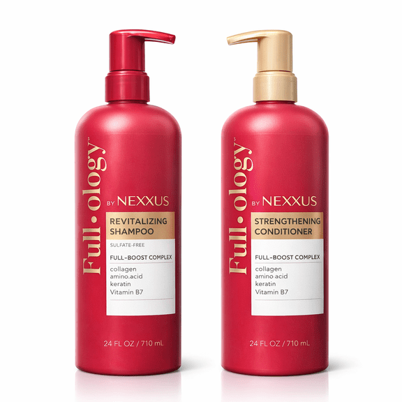 Full-ology by Nexxus Shampoo and Conditioner Set, Revitalizing & Strengthening, 24 fl oz Each