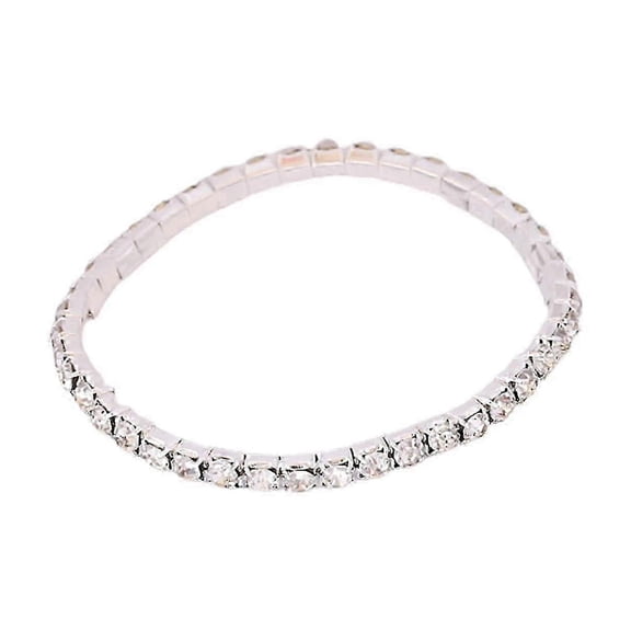 Full rhinestone inlaid bracelet multi-layer high elastic flash bracelet personality f26, happy H