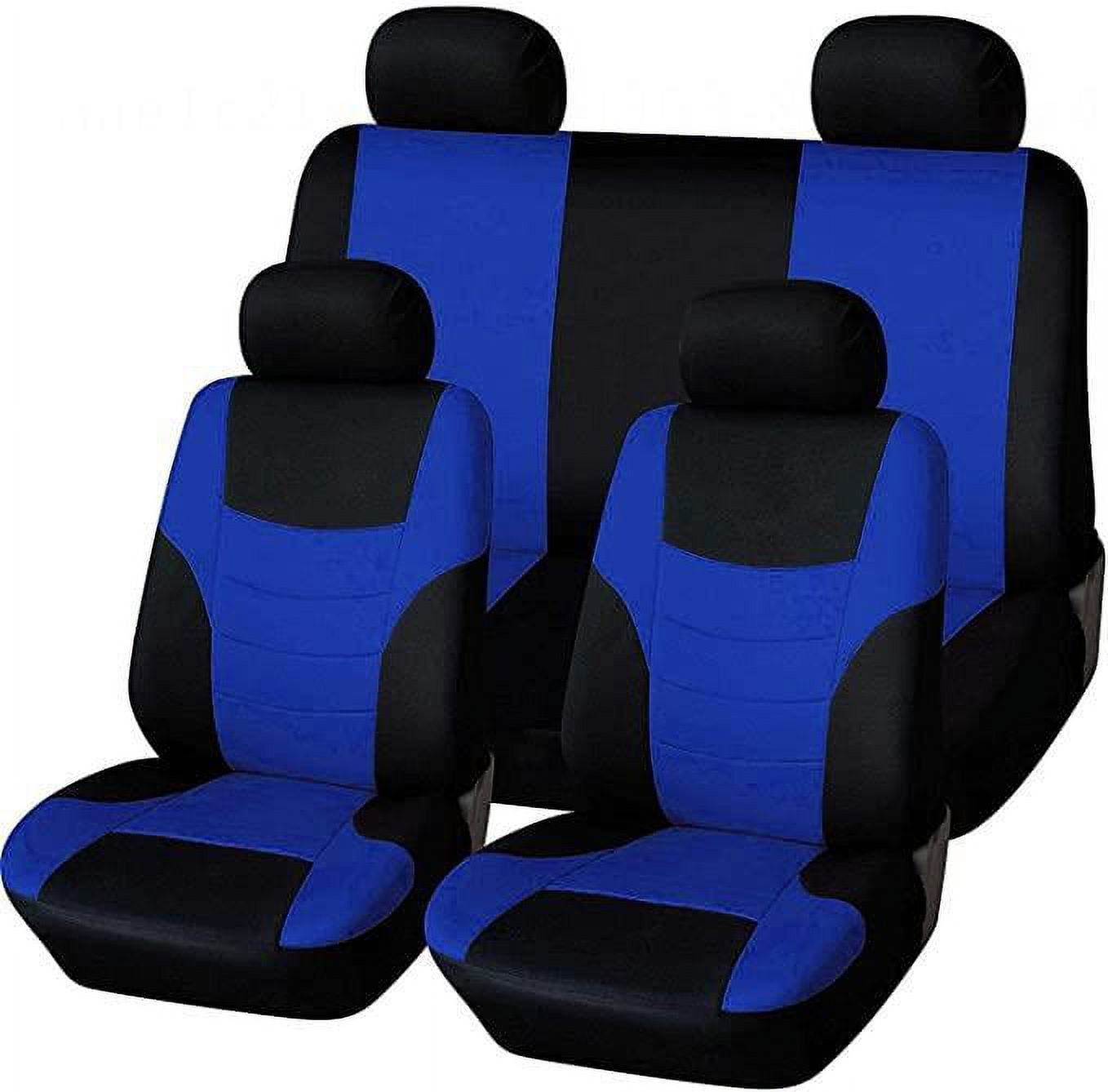 Full set of Blue car, SUV and truck car seat covers (side airbag compatible with split seats