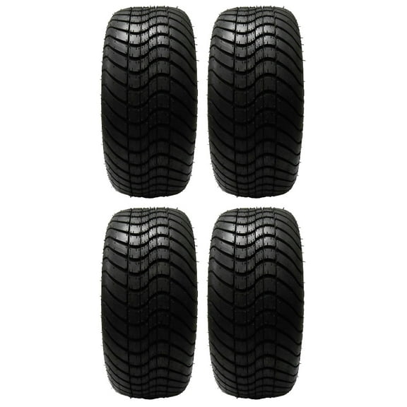 Full set of GTW Mamba Street 225x30-14 (4ply) Golf Cart Tires (4)