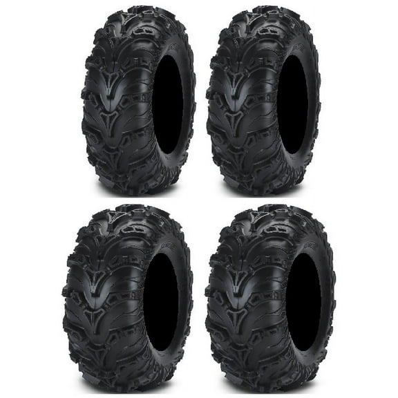 Full set of ITP Mud Lite II (6ply) 25x8-12 and 25x10-12 ATV Tires (4)