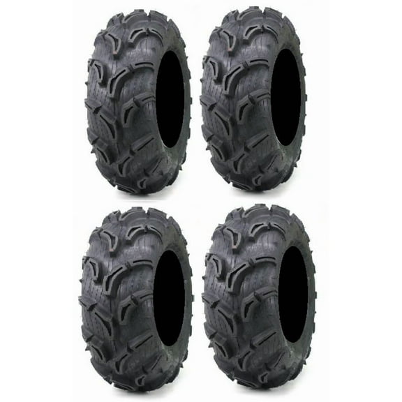 Full set of Maxxis Zilla 25x8-12 and 25x10-12 ATV Mud Tires (4)