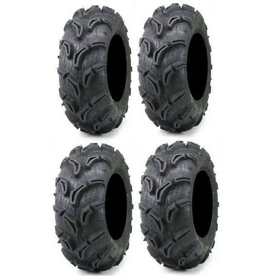 Full set of Maxxis Zilla 26x9-12 and 26x11-12 ATV Mud Tires (4)