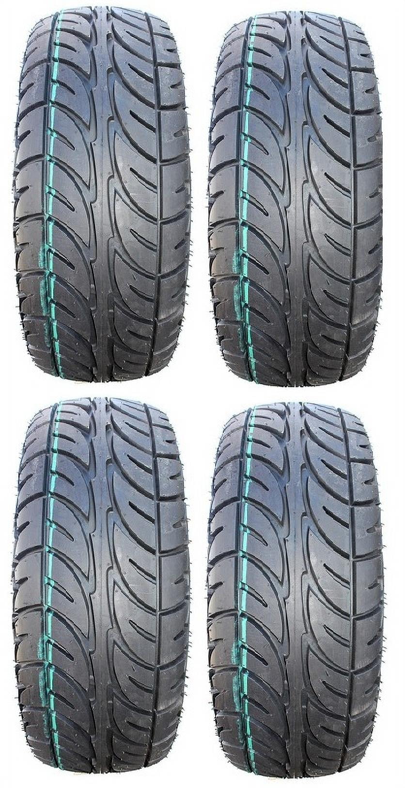 Full set of MotoSport EFX Street Fusion 205x30-14 (4ply) Golf Cart Tires (4)