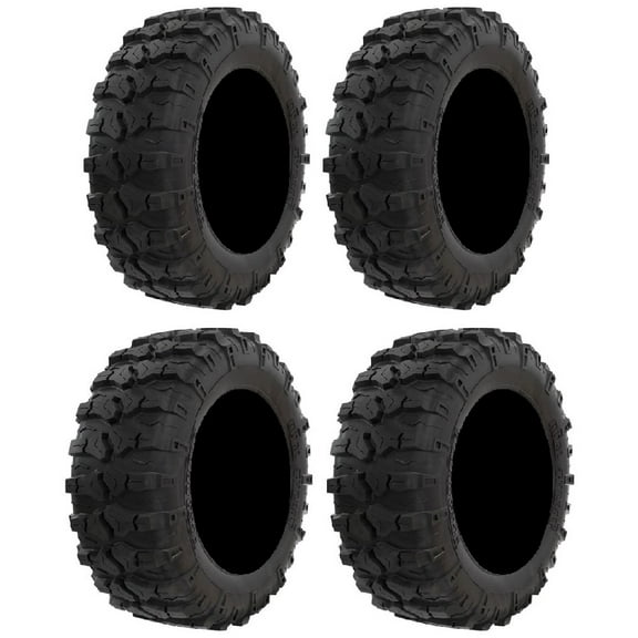Full set of Pro Armor Dual Threat (10ply) 26x9-14 and 26x11-14 ATV Tires (4)