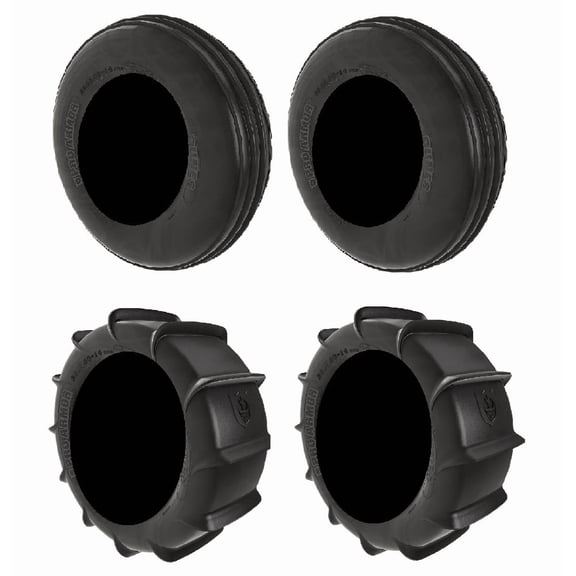 Full set of Pro Armor Dune 28x9-14 and 28x11-14 ATV Tires (4)