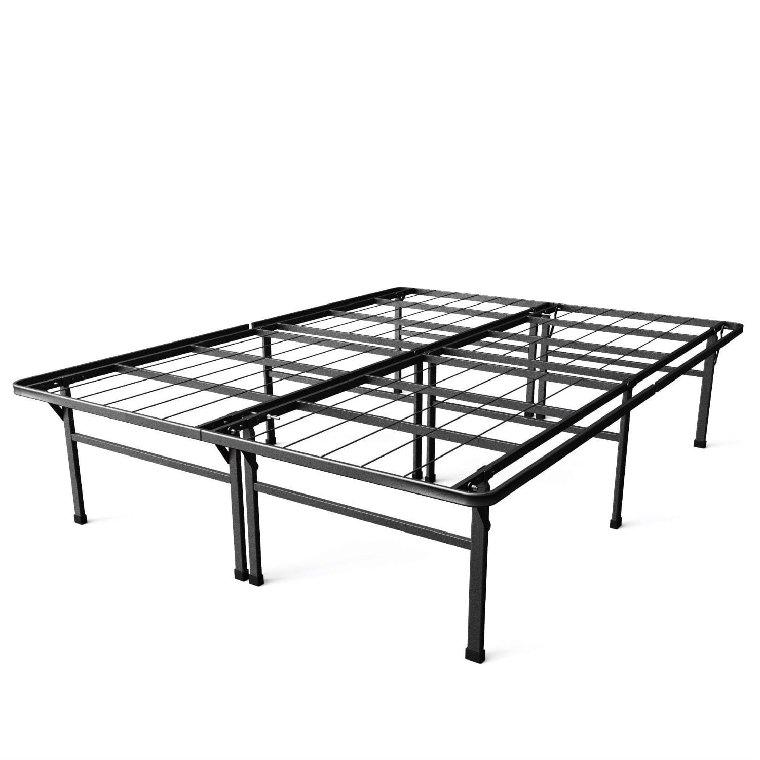Full size 18-inch High Rise Folding Metal Platform Bed Frame - Walmart.com
