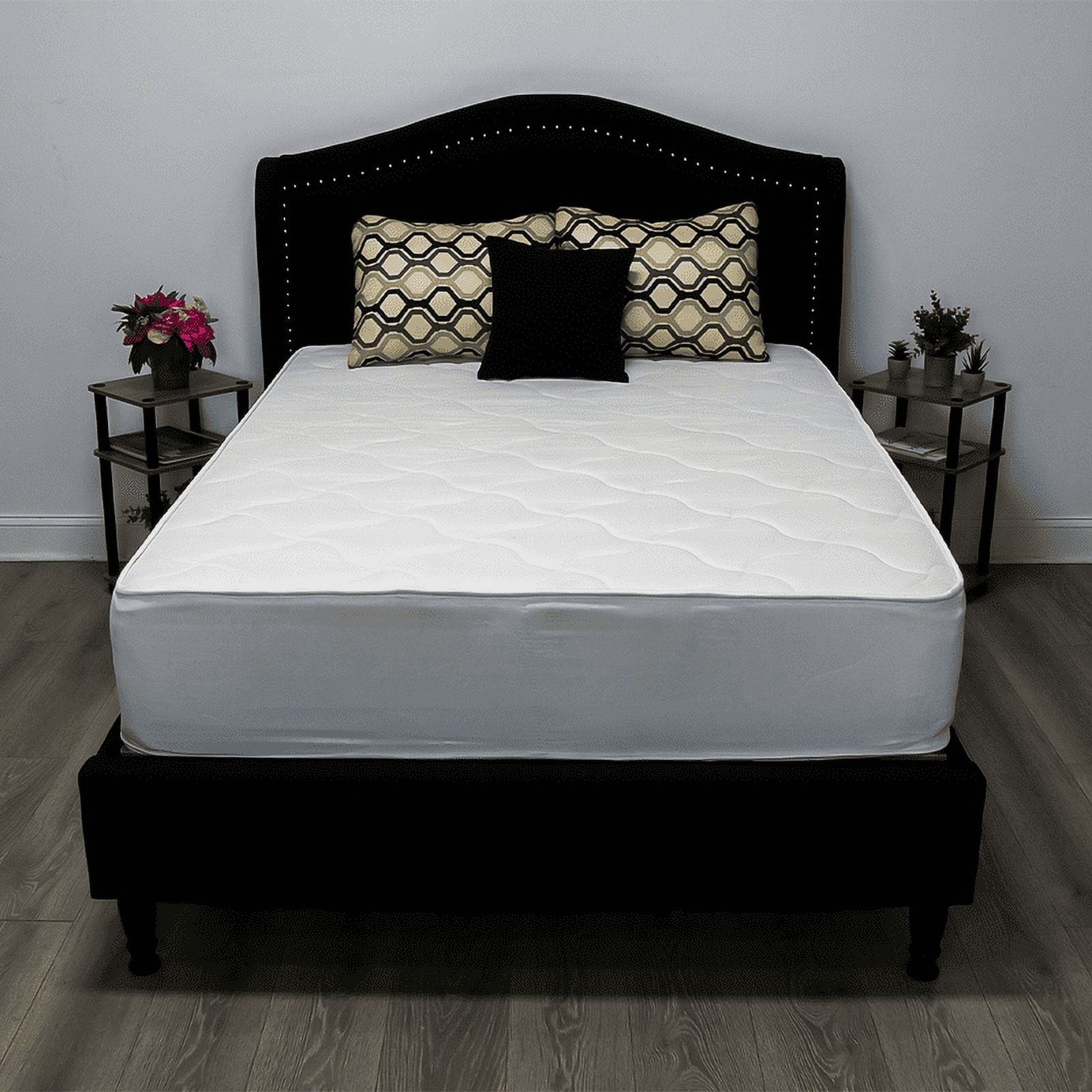 Full size Mattress - 10 Inch Cool High Density Comfort Organic Foam Mattress - Breathable - Euro Top - Medium Firm - Oliver & Smith