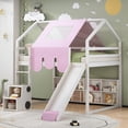 thumbnail image 1 of Full size Wooden Loft Bed with Tent - Dual Access & Soft Cushioning, 1 of 24