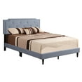 thumbnail image 1 of Full - sized Blue Fabric Bed with Foam Filling | All - in - One Box for Quick Setup | Enjoy a Good Night's Rest, 1 of 1