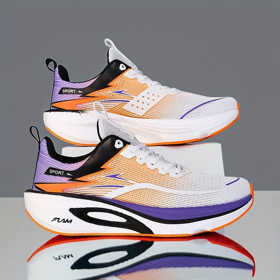 Full-sole Carbon Plate Running Shoes, Breathable and Shock-absorbing Sneakers