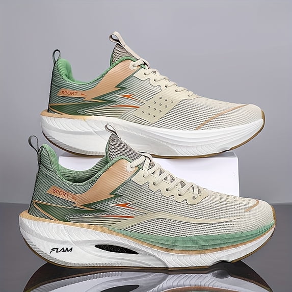 Full-sole Carbon Plate Running Shoes, Breathable and Shock-absorbing Sneakers
