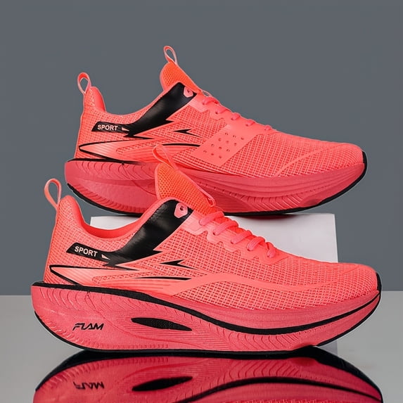 Full-sole Carbon Plate Running Shoes, Breathable and Shock-absorbing Sneakers